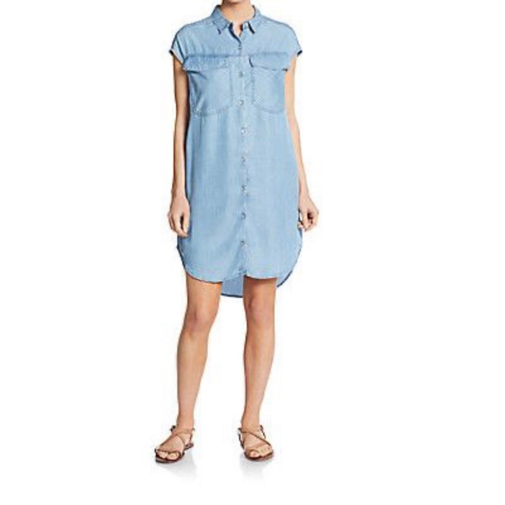 Calvin Klein Oversized Denim Chambray Shirt Dress Size XL